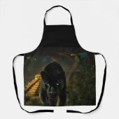 Tablier The Black Puma and the Green Macaw (Recto)