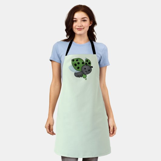 Tablier Thé Boire Ladybug Apron (Porté)