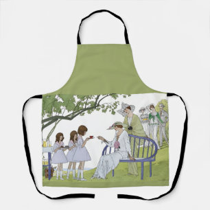 Tablier Thé dans le jardin