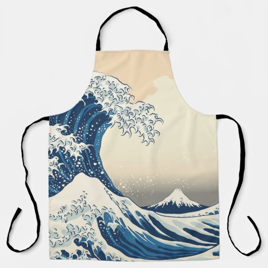 Tablier The great wave off kanagawa painting reproduction  (Recto)