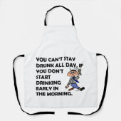 Tablier The Happy Drinker (Recto)