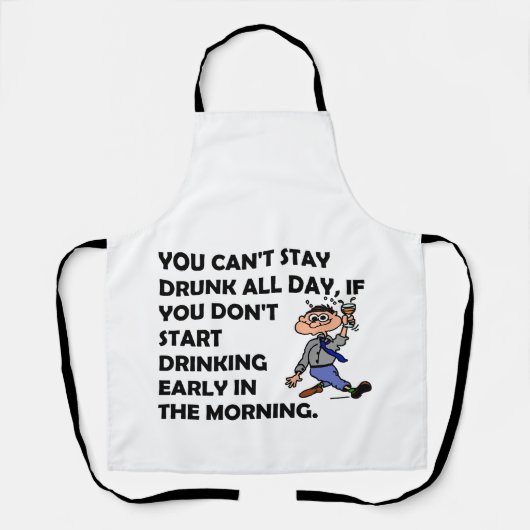 Tablier The Happy Drinker (Recto)