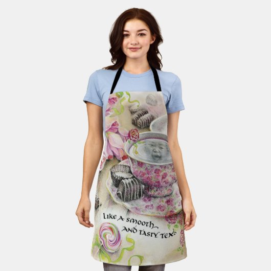 Tablier Thé savoureux (Porté)