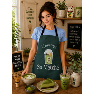 Tablier Thé vert Matcha 