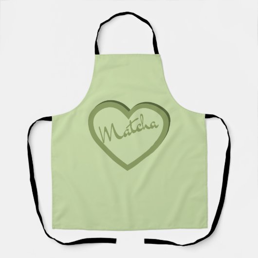 Tablier Thé vert Matcha Coeur Y2k Super (Recto)