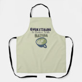 Tablier Thé vert Matcha, Tout est mieux avec matcha (Recto)