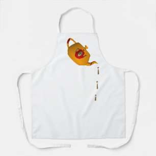 Tablier Théière Drip Drip Double Blanc