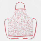 Tablier Thème Challah Motif de boulangerie dessinée à la m (Recto)