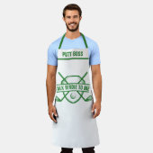 Tablier Thème de golf personnalisé Apron : Talk Birdie Che (Porté)