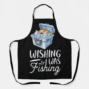 Tablier Thème de la pêche au squelette