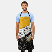 Tablier Thème de musique d'or (Porté)