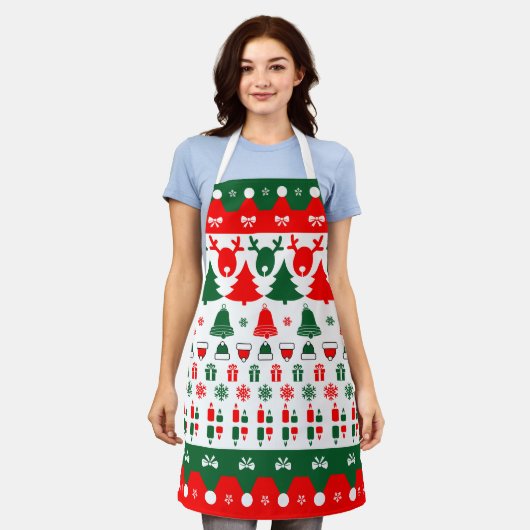 Tablier Thème de Noël (Porté)