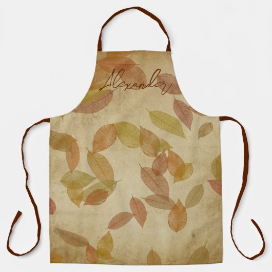 Tablier Thème Feuille automne (Recto)