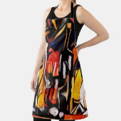 Tablier Thèmes du vin dans le style du cubisme. Bouteilles (Insitu)