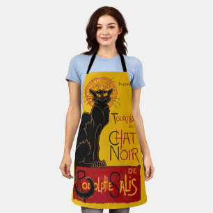 Tablier Theophile Steinlen - Le Conversation Noir Vintage