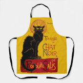 Tablier Theophile Steinlen - Le Conversation Noir Vintage (Recto)