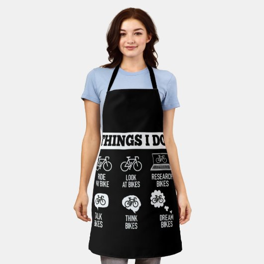 Tablier Thing I Do in My Spare Time Biker Funny Bicycle (Porté)