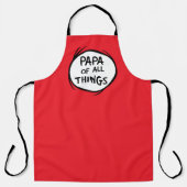 Tablier Thing One Thing Two - Papa de toutes choses (Recto)