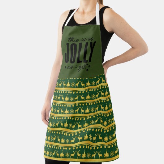 Tablier This is as Jolly as I get Christmas (Insitu)