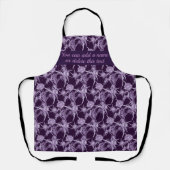 Tablier THISTTLE violet motif (Recto)