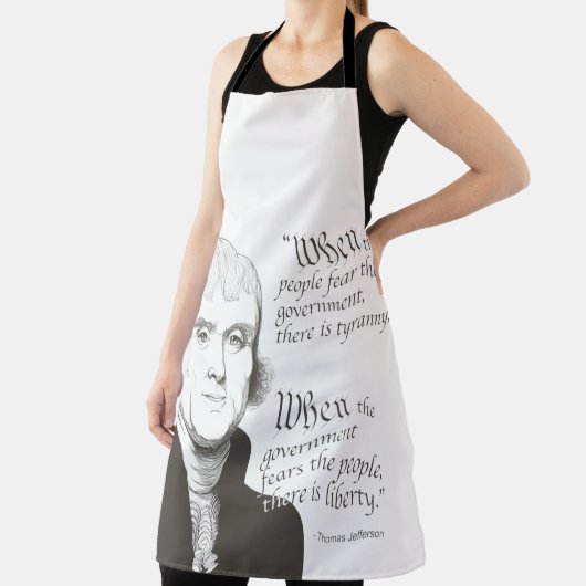 Tablier Thomas Jefferson et Citation (Insitu)