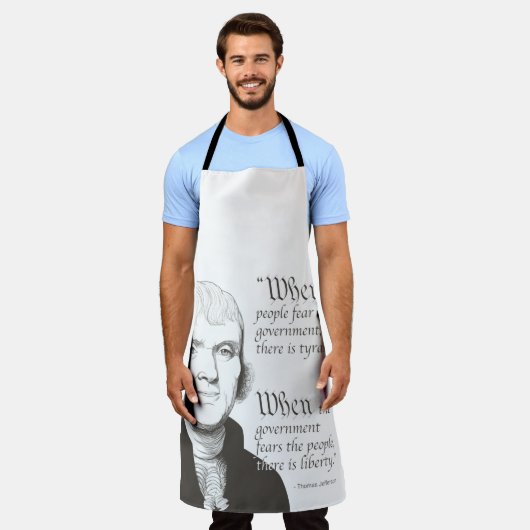 Tablier Thomas Jefferson et Citation (Porté)