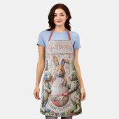 Tablier Three Easter Bunny Quilted Look (Porté)