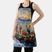 Tablier Tibetan Terrier Christmas Boat Holiday (Insitu)