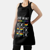 Tablier Tic Tac Toe Loe gagne le Gay pride LGBTQ (Insitu)