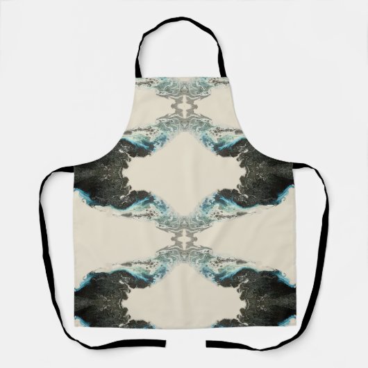 Tablier Tidal Echoes — Abstract Fluid Ink Pattern (Recto)