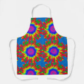 TABLIER TIE DYE HIPPIE BOHO KITCHEN APRON (Recto)