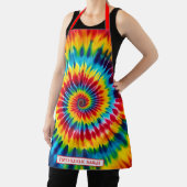 Tablier Tie-Dye Psychédélique Arc-en-Ciel (Insitu)