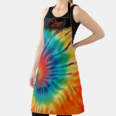 Tablier Tie Dye Spirale et Noir (Insitu)