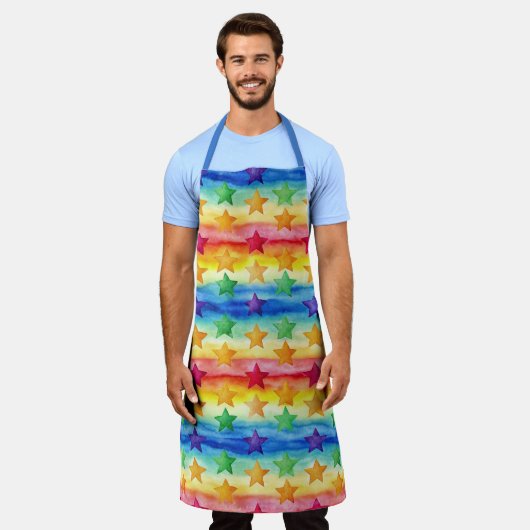 Tablier Tie Dye Stars (Porté)