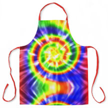 Tie Dyed Moderne Rouge Vert Jaune