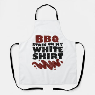 Tablier Tige barbecue sur mon blanc