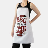 Tablier Tige barbecue sur mon blanc Premium (Insitu)