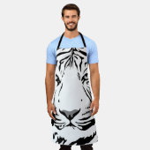 Tablier Tiger motif animal design plat (Porté)