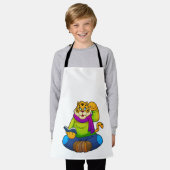 Tablier Tiger Nerd avec Livre (Porté)