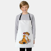 Tablier Tigre avec coeur (Porté)