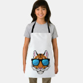 Tablier Tigre avec lunettes de soleil (Insitu)