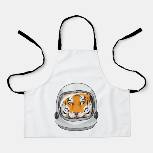 Tablier Tigre en astronaute avec casque (Recto)