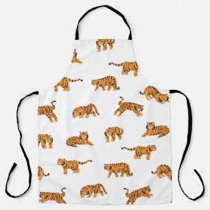 Tablier Tigre japonais : Doodle Vintage sans joint