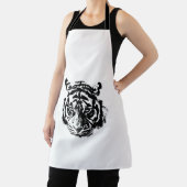 Tablier Tigre noir et blanc Pop Art (Insitu)