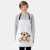 Tablier Tigre rougissant (Porté)