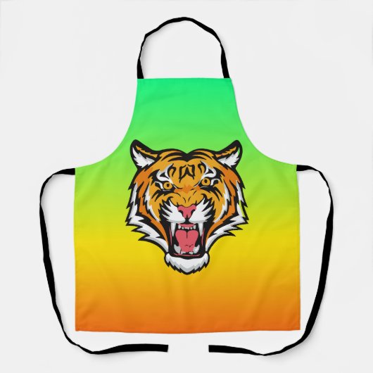 Tablier Tigre torche tête-25818 (Recto)