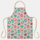 Tablier Timbres postés de Noël rétro (Recto)