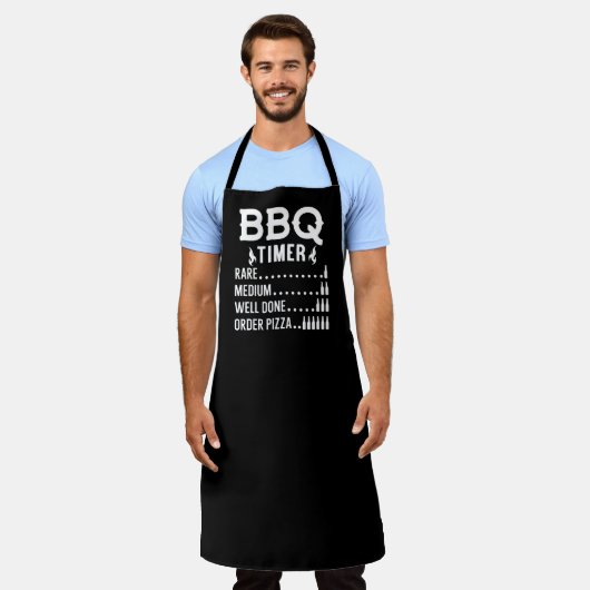 Tablier Timer barbecue amusant (Porté)