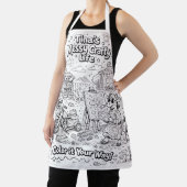 Tablier Tina's Messy Crafty Life -Apron, M- #PCF (Insitu)