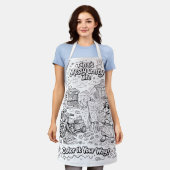 Tablier Tina's Messy Crafty Life -Apron, M- #PCF (Porté)